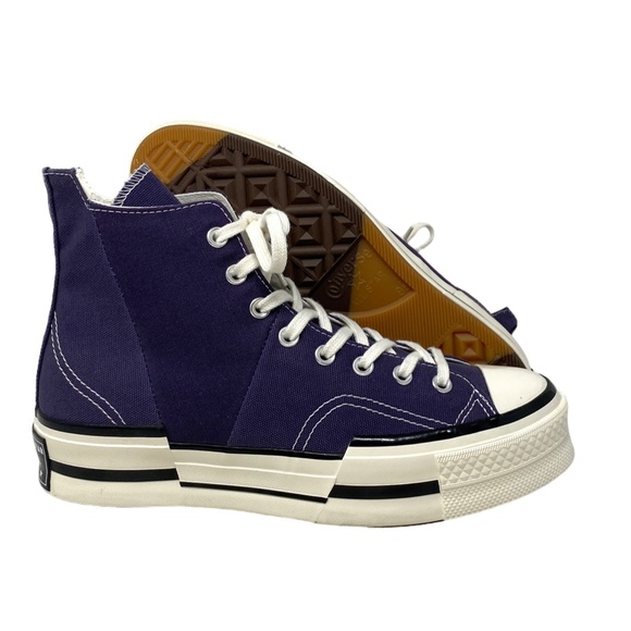 Converse Chuck Taylor 70 Plus High Top Canvas Purple Women’s Sneakers A00866C - Picture 3 of 9